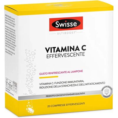 Swisse Vitamina C Effervescente - Lampone - 20 Compresse Swisse Vitamina C Effervescente - Lampone - 20 Compresse