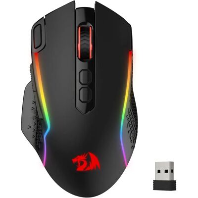 Souris de jeu sans fil Redragon Red - Déclencheur - 10000 DPI - Publicité Souris de jeu sans fil Redragon Red - Déclencheur - 10000 DPI - Publicité