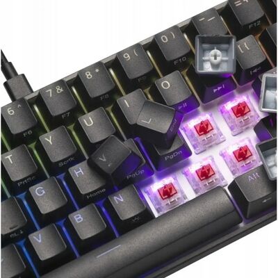 Mad Catz KS63NMUSBL000-0 Wielokolorowa Mechaniczna Klawiatura - Klawiatura Mad Catz KS63NMUSBL000-0 Wielokolorowa Mechaniczna Klawiatura - Klawiatura