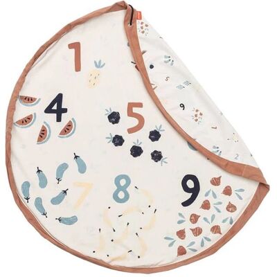 Play&Go Números de Verduras - Alfombra y Bolsa de 140cm - Almacenamiento de Juguetes Play&Go Números de Verduras - Alfombra y Bolsa de 140cm - Almacenamiento de Juguetes