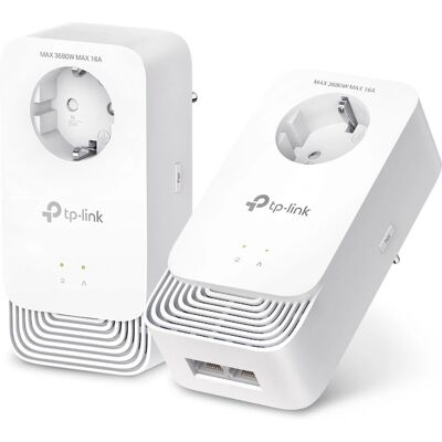 Kit adaptateur PowerLine TP-Link PG2400P - 1428 Mbit/s - Blanc Kit adaptateur PowerLine TP-Link PG2400P - 1428 Mbit/s - Blanc