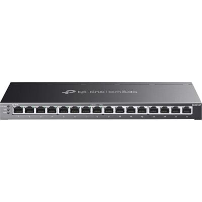 Switch gestito TP-Link TL-SG2016P a 16 porte Gigabit Ethernet PoE+ - Nero Switch gestito TP-Link TL-SG2016P a 16 porte Gigabit Ethernet PoE+ - Nero