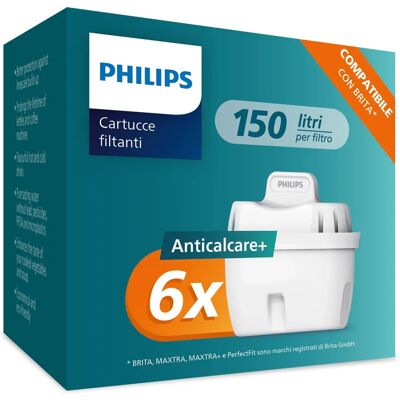 Philips Wasserfilterkartuschen Softening+ - 6er Pack Philips Wasserfilterkartuschen Softening+ - 6er Pack
