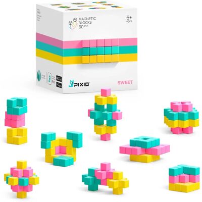 Pixio Magnetyczne Klocki 60 Sweet - Zabawka Konstrukcyjna Pixio Magnetyczne Klocki 60 Sweet - Zabawka Konstrukcyjna