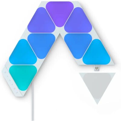 Panneau LED Blanc Nanoleaf 9Pièces - Éclairage modulaire intelligent - Publicité Panneau LED Blanc Nanoleaf 9Pièces - Éclairage modulaire intelligent - Publicité