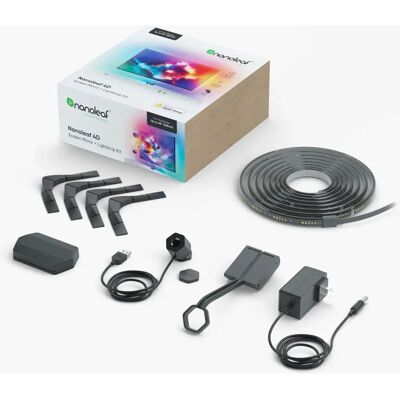 Kit d'Éclairage Ambiant Nanoleaf NF082K02-52LS - Miroir d'Écran et Bande Lumineuse 85" - Publicité Kit d'Éclairage Ambiant Nanoleaf NF082K02-52LS - Miroir d'Écran et Bande Lumineuse 85" - Publicité