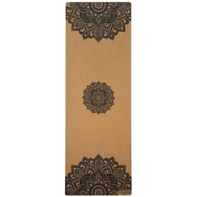 YogaDesignLab - Mandala Black - Cork-Rubber - Mata do jogi YogaDesignLab - Mandala Black - Cork-Rubber - Mata do jogi