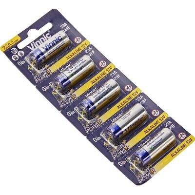 Pilha Vinnic L1028F 23A 12V - Pacote com 5 Pilha Vinnic L1028F 23A 12V - Pacote com 5
