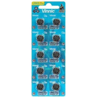 Modelo Vinnic G12 - Bateria alcalina 10 unidades Modelo Vinnic G12 - Bateria alcalina 10 unidades