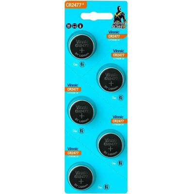 Vinnic CR2477 Lithium Knopfzelle - 5er Pack Vinnic CR2477 Lithium Knopfzelle - 5er Pack