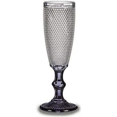 Vivalto Champagne Flute Anthracite Glass - Champagne Glass Vivalto Champagne Flute Anthracite Glass - Champagne Glass