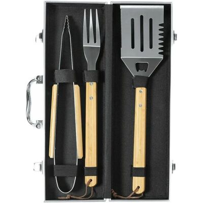 BIGBUY HOME Bambusz grillezőeszközök 10 db - Grillezéshez szükséges kiegészítők BIGBUY HOME Bambusz grillezőeszközök 10 db - Grillezéshez szükséges kiegészítők
