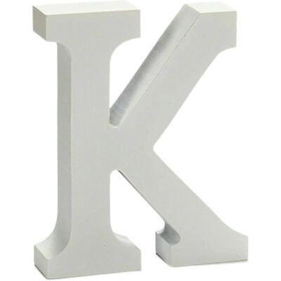 Witte Letter K Pincello - Woondecoratie Witte Letter K Pincello - Woondecoratie