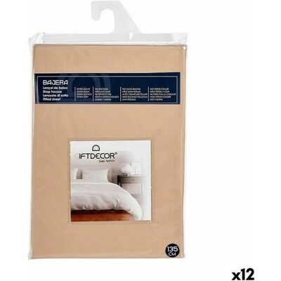 Gift Decor 135 cm Beigefitted sheet - 12 stuks Gift Decor 135 cm Beigefitted sheet - 12 stuks