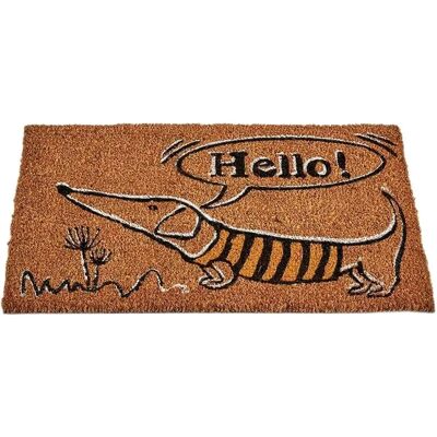 Gift Decor Tapis d'Entrée Chien - Fibre de Coco Naturelle - 12 Unités Gift Decor Tapis d'Entrée Chien - Fibre de Coco Naturelle - 12 Unités