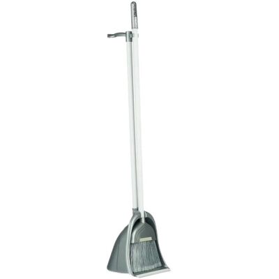 Bigbuy Home Zilveren Plastic Bezem en Stoffer en blik - Schoonmaakset Bigbuy Home Zilveren Plastic Bezem en Stoffer en blik - Schoonmaakset