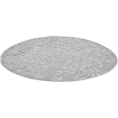 Kinvara Silver Plastic Table Mat - Table Mat Kinvara Silver Plastic Table Mat - Table Mat
