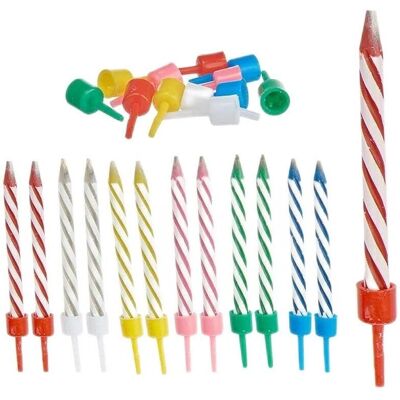 Ensemble de Bougies Multicolore pour Anniversaire - Set de Bougies Ensemble de Bougies Multicolore pour Anniversaire - Set de Bougies
