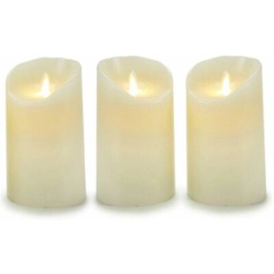 Set di Candele Decorativi Oscillanti LED Crema - Set di Candele Set di Candele Decorativi Oscillanti LED Crema - Set di Candele