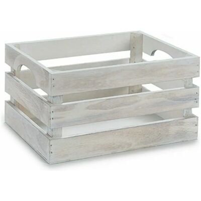 Vit Trä Dekorativ Box - 31x20x40,5cm - 9 Enheter Vit Trä Dekorativ Box - 31x20x40,5cm - 9 Enheter