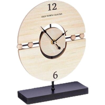 Gift Decor Fekete Fém és MDF Fa Asztali Óra - Dekoráció Gift Decor Fekete Fém és MDF Fa Asztali Óra - Dekoráció