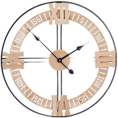 Gift Decor Dekoratív Fali Óra Fekete Fém MDF - Fali Óra Gift Decor Dekoratív Fali Óra Fekete Fém MDF - Fali Óra