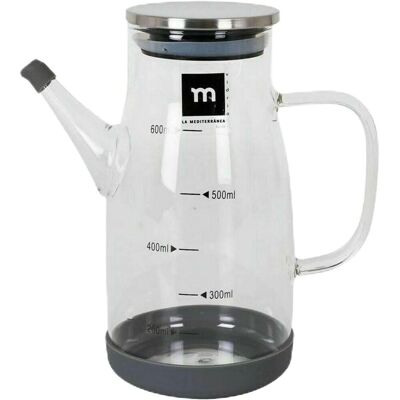 La Mediterránea Ensemble en acier inoxydable et verre de borosilicate 600 ml - Ustensiles La Mediterránea Ensemble en acier inoxydable et verre de borosilicate 600 ml - Ustensiles