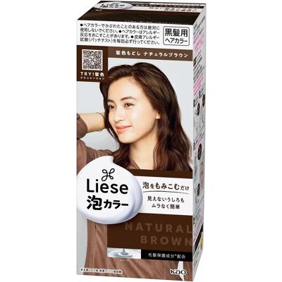 KAO Prettyia Liese Foam Color Hair Color Restoration Natural Brown - Hair Type Restoration KAO Prettyia Liese Foam Color Hair Color Restoration Natural Brown - Hair Type Restoration