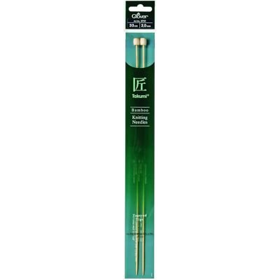 Clover Bamboo Knitting Needles - 33cm, 2mm - Large & Small Projects Clover Bamboo Knitting Needles - 33cm, 2mm - Large & Small Projects