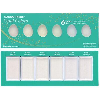 Kuretake Gansai Tambi Opal Colors - Aquarelles - Fournitures d'art - Publicité Kuretake Gansai Tambi Opal Colors - Aquarelles - Fournitures d'art - Publicité
