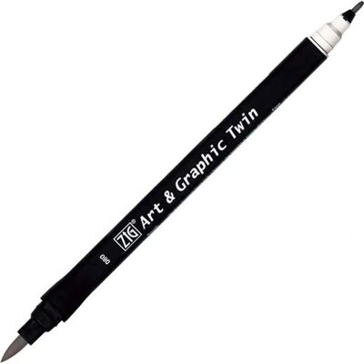 Système aquarelle ZIG - Stylo fin et pinceau - Art & Graphisme - Gris - Publicité Système aquarelle ZIG - Stylo fin et pinceau - Art & Graphisme - Gris - Publicité