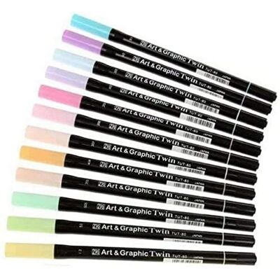 Marcatori Zig Art & Graphic Twin Pastel - Marcatori Marcatori Zig Art & Graphic Twin Pastel - Marcatori
