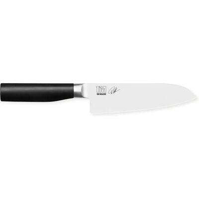 Couteau de cuisine Kai TMK-0702 - Santoku - 18cm - Noir Couteau de cuisine Kai TMK-0702 - Santoku - 18cm - Noir