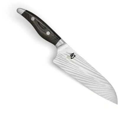 Shun Nagare Kokkenskarp - Damaskusstål, 20cm, Grå Shun Nagare Kokkenskarp - Damaskusstål, 20cm, Grå