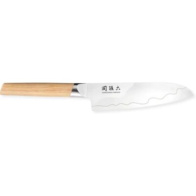Kai Mgc-0402 Faca Santoku em Aço - Faca de Cozinha, Prata/Marron Kai Mgc-0402 Faca Santoku em Aço - Faca de Cozinha, Prata/Marron