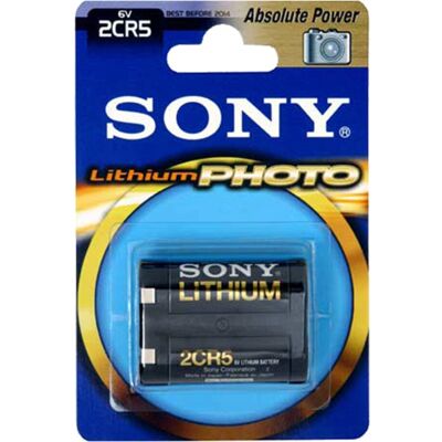 Sony - 2CR5B1A - 6V - 1300mAh - Batterie - Publicité Sony - 2CR5B1A - 6V - 1300mAh - Batterie - Publicité