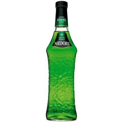Midori Meloen Likeur - 20% Vol. 1L - Japanse Groene Meloen Smaak Midori Meloen Likeur - 20% Vol. 1L - Japanse Groene Meloen Smaak