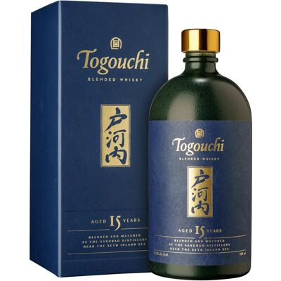 Togouchi 15 Jaar Oud Japanse Blended Whisky - Whisky, 43,8%, 0,7L, Cadeaudoos Togouchi 15 Jaar Oud Japanse Blended Whisky - Whisky, 43,8%, 0,7L, Cadeaudoos