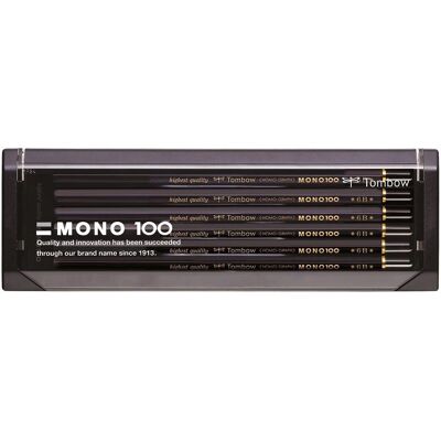 Crayon Tombow Mono 100 6B - Outil pour esquisses - Publicité Crayon Tombow Mono 100 6B - Outil pour esquisses - Publicité