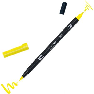 Tombow Żółty Podwójny Pędzel Marker - Markery Tombow Żółty Podwójny Pędzel Marker - Markery