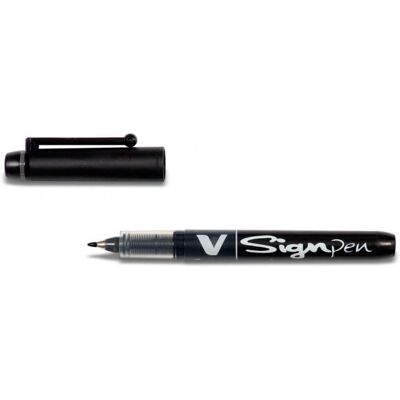 Pilot V-Sign Filcowy Czarny - Filcowy Pilot V-Sign Filcowy Czarny - Filcowy