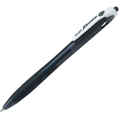 Pilot Rexgrip Miljövänlig Kulspetspenna - Svart - 0,7mm - F Pilot Rexgrip Miljövänlig Kulspetspenna - Svart - 0,7mm - F