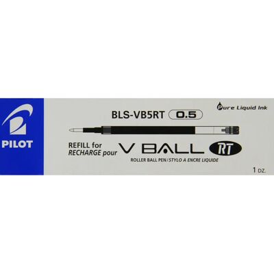 Pilot Vball 5 Ersatzpatrone - Flüssigt Tinte, Ausziehbar, 0,5 mm - Refill Pilot Vball 5 Ersatzpatrone - Flüssigt Tinte, Ausziehbar, 0,5 mm - Refill