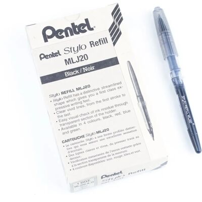 Pentel Schwarze Nachfüllpatrone für Tradio Füllfederhalter Pentel Schwarze Nachfüllpatrone für Tradio Füllfederhalter