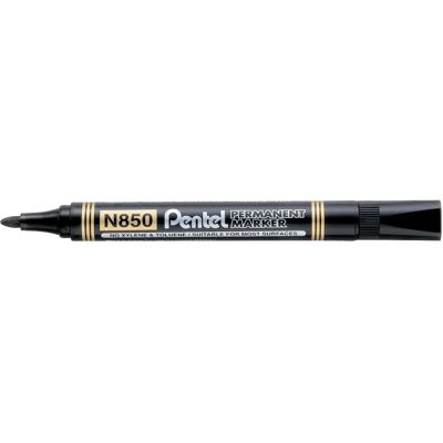 Pentel N850 Permanent Marker - Schwarz - Kegelförmiger Spets - 800m - Marker Pentel N850 Permanent Marker - Schwarz - Kegelförmiger Spets - 800m - Marker