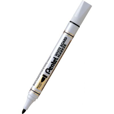 Pentel MW85 Whiteboard-Marker - Rundspitze - Schwarz Pentel MW85 Whiteboard-Marker - Rundspitze - Schwarz