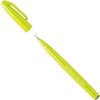 PentelArts Sign Pen SES15 - Vert Citron, 3 Variantes - Stylo - Publicité PentelArts Sign Pen SES15 - Vert Citron, 3 Variantes - Stylo - Publicité