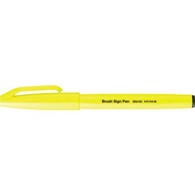 PentelArts Sign Pen SES15 - Gelb fluoreszier, feine Linie, Recycling-Körper PentelArts Sign Pen SES15 - Gelb fluoreszier, feine Linie, Recycling-Körper