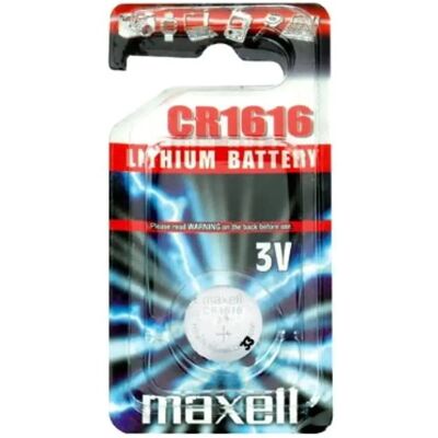 Maxell CR1616 Litium Knappcell - Kompakt, Pålitlig, 3V Maxell CR1616 Litium Knappcell - Kompakt, Pålitlig, 3V