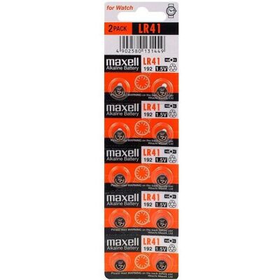 Maxell LR41 Batteri - 10 stk - Pålidelig energikilde Maxell LR41 Batteri - 10 stk - Pålidelig energikilde